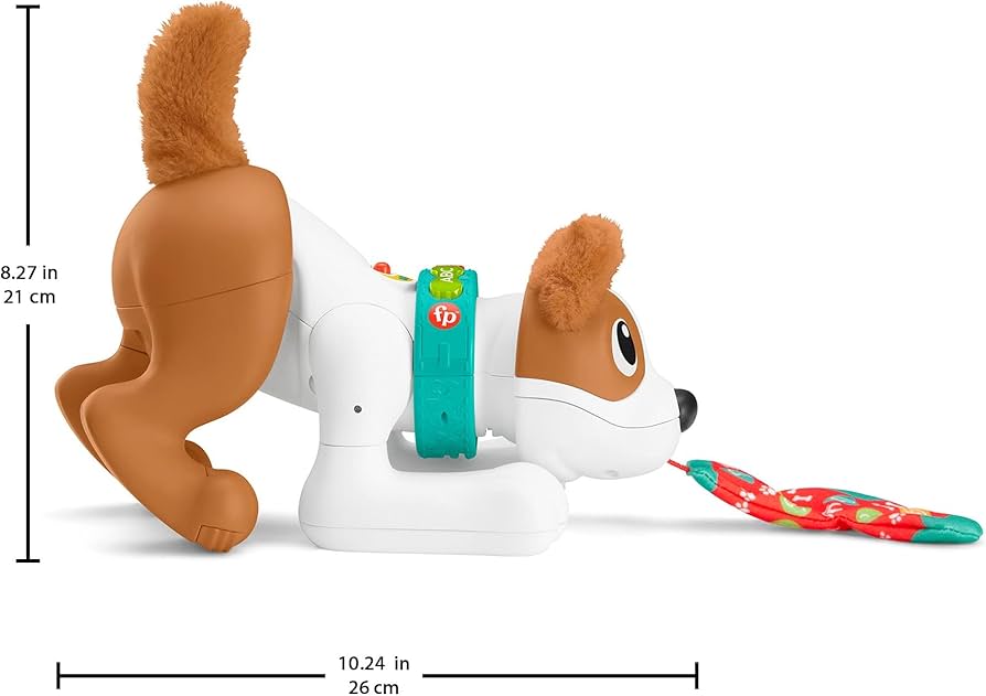 Jucărie interactivă Mattel Fisher Price Crawl With Me Puppy, 6–36 luni