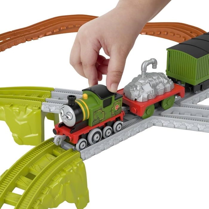 Set de trenuleț Mattel Thomas & Friends, Whiff's Recycling Run, 17 piese, traseu de 200 cm, 3+ ani