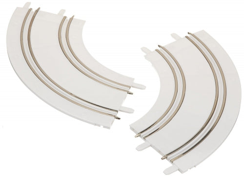 Set de șine pentru circuit Carrera Ice Curve, 2 segmente curbe