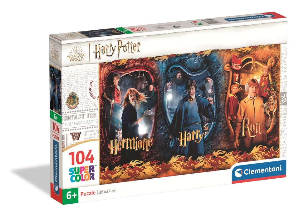 Puzzle Clementoni Harry Potter, 104 piese, 6+ ani, 38 × 27 cm