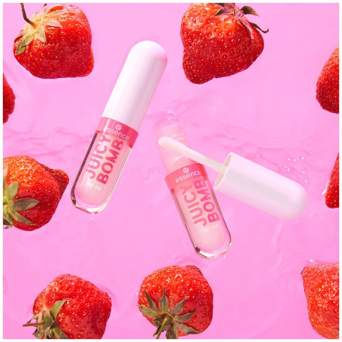 Set 5 uleiuri de buze, essence Juicy Bomb, 5 buc., finish lucios, vegane
