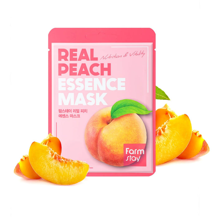 Mască facială, Farmstay, cu extract real de piersică, 23 ml