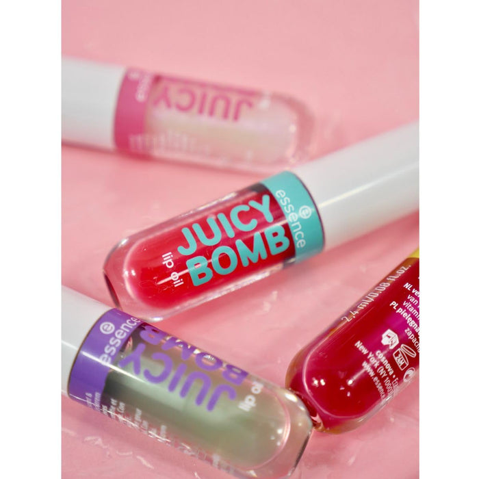 Set 5 uleiuri de buze, essence Juicy Bomb, 5 buc., finish lucios, vegane