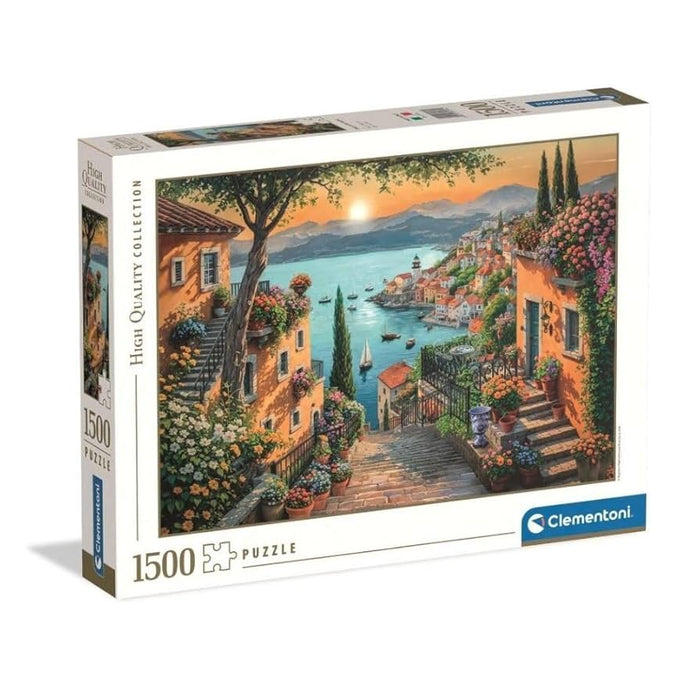 Puzzle Clementoni, colecția Compact, Steps to the Harbor, 1500 de piese