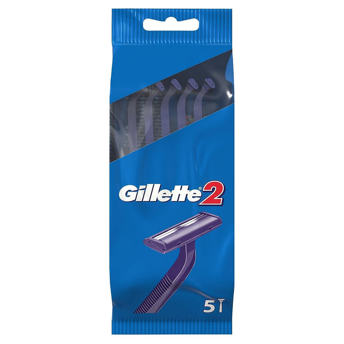 Aparat de ras de unică folosință, Gillette, 2 lame, 5 bucăți x 2