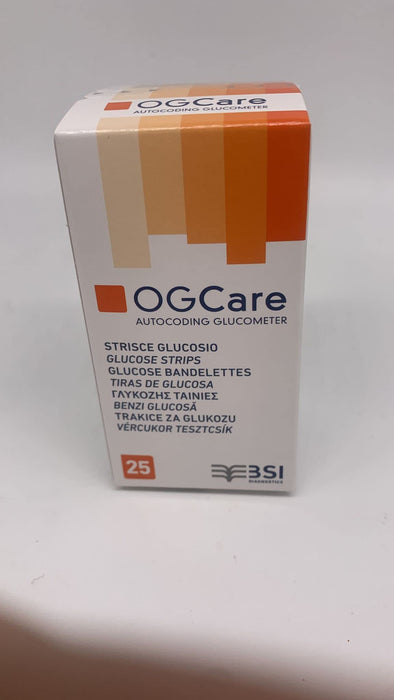 Benzi testare glicemie, NABU Ogcare, 25 bucăți