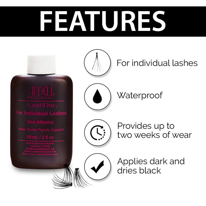 Adhesiv gene individuale, Ardell LashTite, dark, 2 fl oz