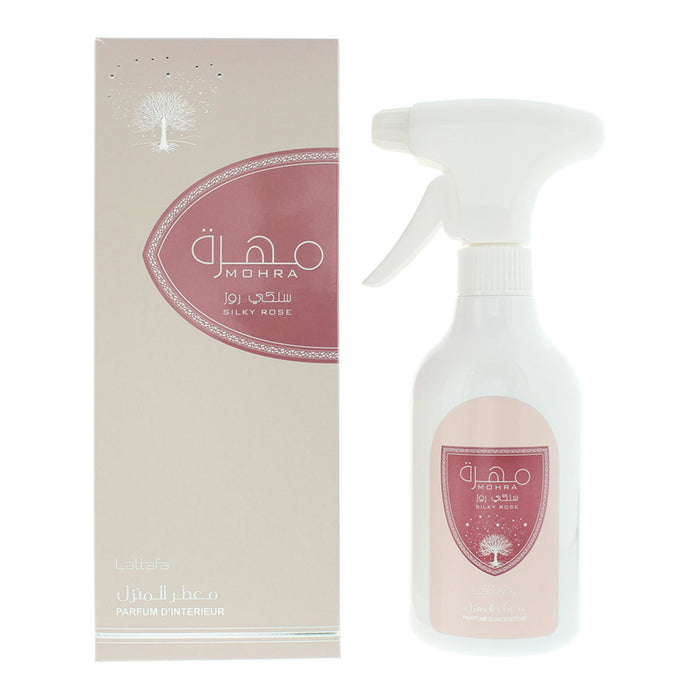 Spray de cameră Lattafa Mohra Silky Rose, 450 ml