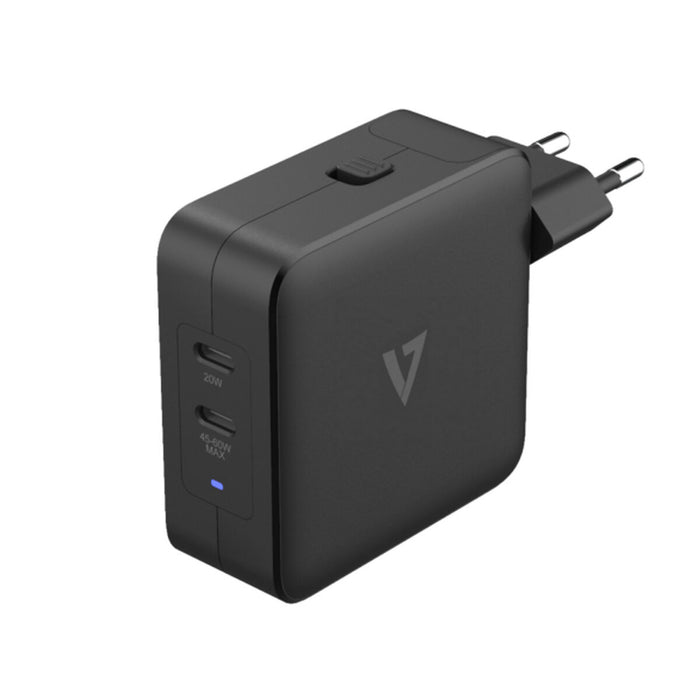 Încărcător portabil V7 ACUSBC65WGAN Negru