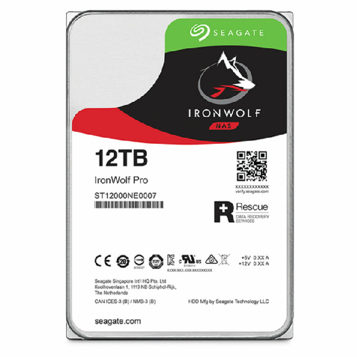 Hard Disk Seagate IronWolf  Pro ST12000NT001 3,5" 12 TB