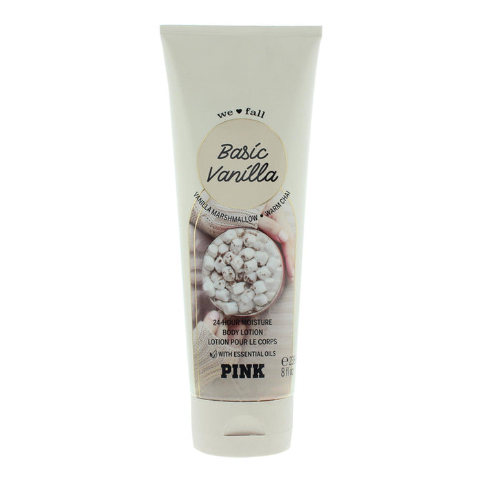Loțiune de corp Victoria's Secret PINK Basic Vanilla, hidratantă, 236 ml