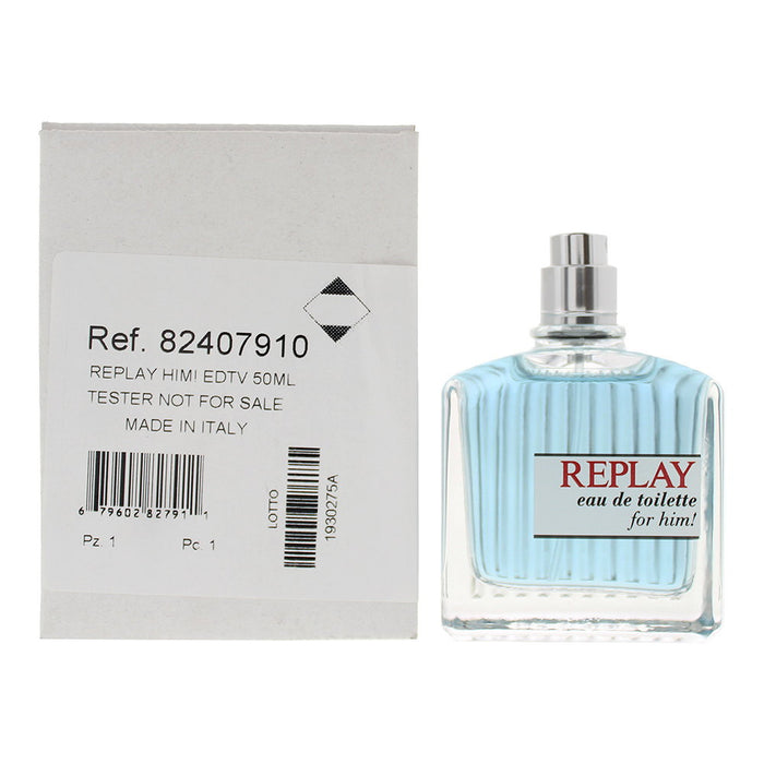 Apă de toaletă Replay For Him, pentru bărbați, 50 ml, tester