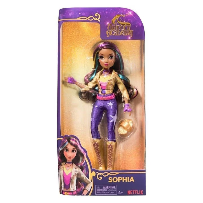 Păpușă fashion SpinMaster Unicorn Academy, Sophia, 24 cm, 4+ ani