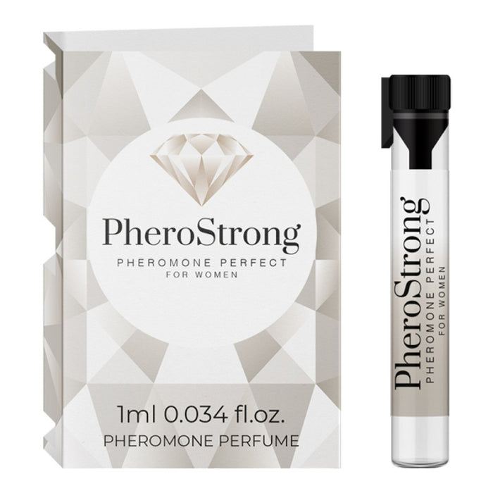 Parfum cu feromoni pentru femei, PheroStrong, Perfect for Women, aromă de lici și trandafir, 1 ml
