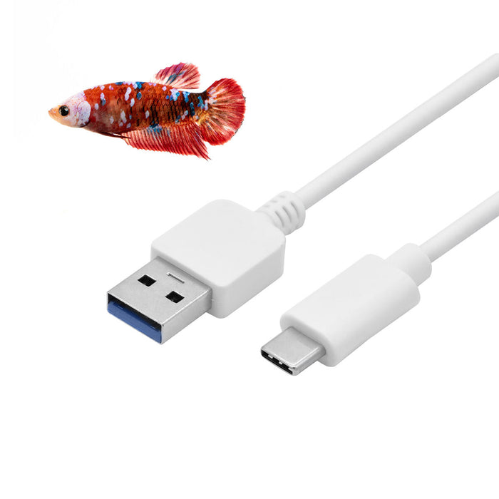 Cablu USB A la USB C CoolBox COO-CAB-U3UC Alb 1 m