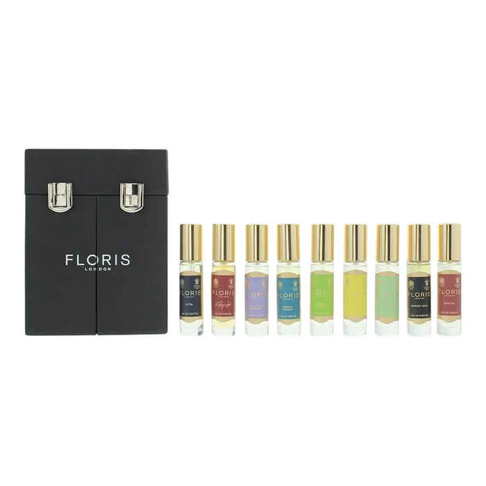 Set de ape de parfum Floris Of London, unisex, 9 miniaturi x 10 ml