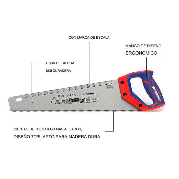 Fierăstrău Workpro 16" 40 cm