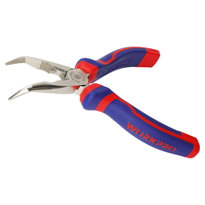 Clești cu vârfuri cu ac Workpro 6" 16 cm Curbă