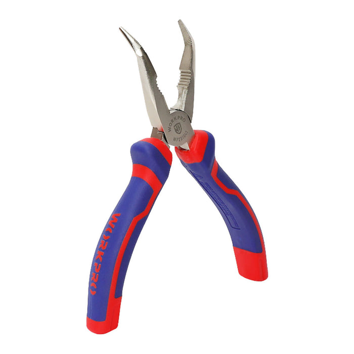 Clești cu vârfuri cu ac Workpro 6" 16 cm Curbă