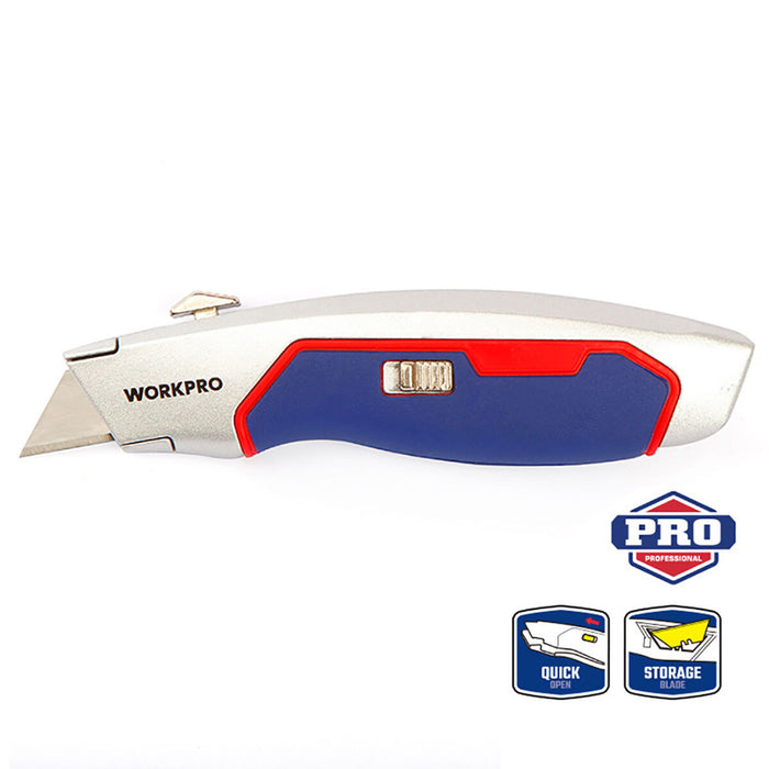 Cutter Workpro Aluminiu turnat 16,5 x 4,1 x 2,8 cm