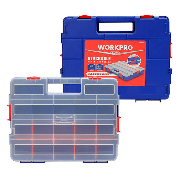 Cutie cu compartimente Workpro polipropilenă 38,2 x 30 x 6,2 cm 18 Compartimente