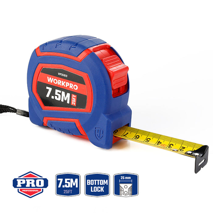 Flexometru Workpro 7,5 m x 25 mm