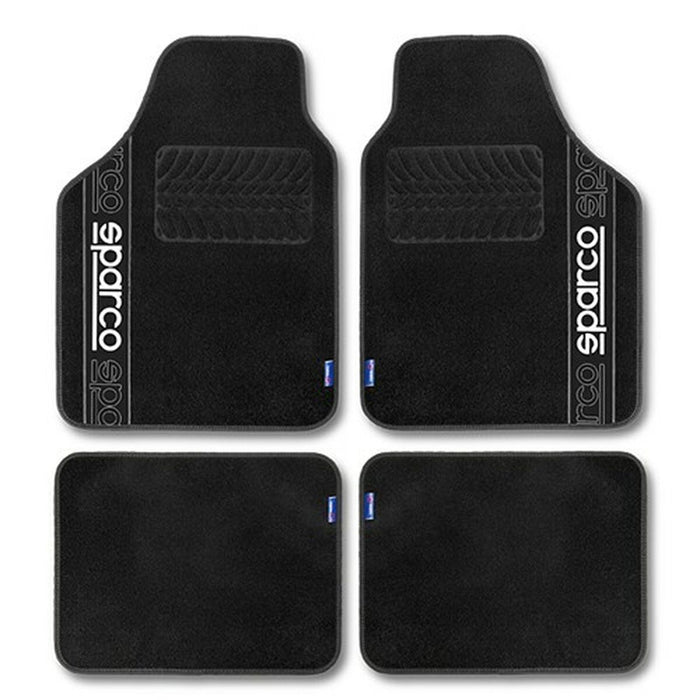 Set de covoraș pentru podea auto Sparco F510 Covor Universal Negru 4 Piese