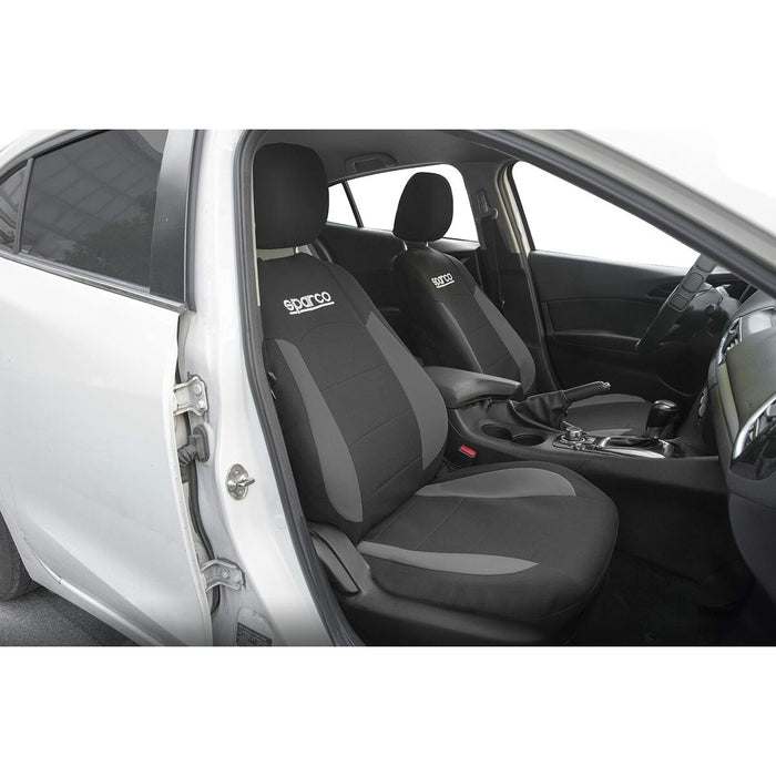 Set de Huse pentru Scaune Sparco Strada Negru/Gri