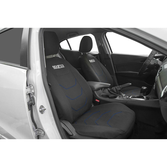 Set de Huse pentru Scaune Sparco Corsa Negru/Albastru