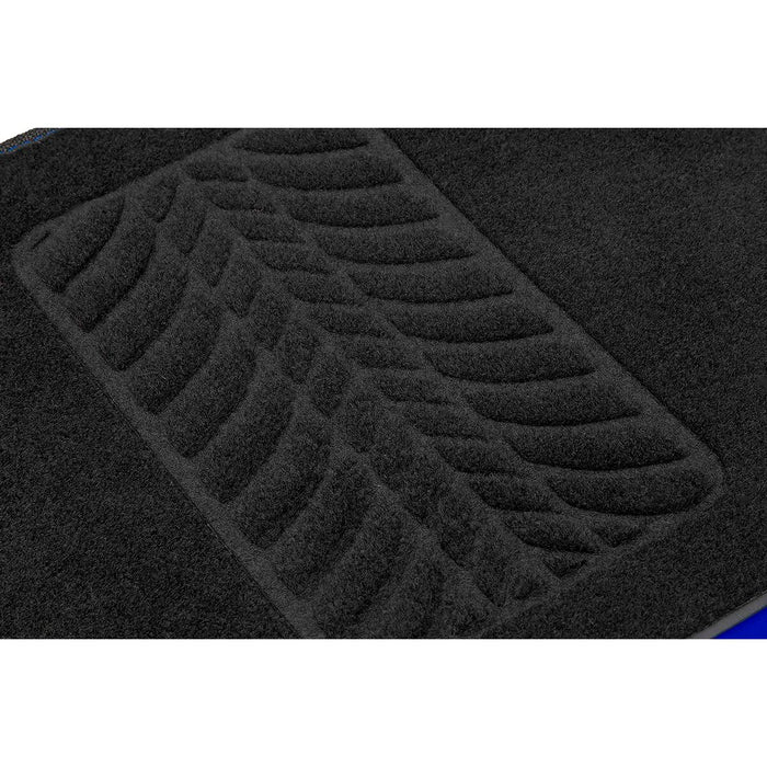Set de covoraș pentru podea auto Sparco F510 Covor Universal Negru Albastru 4 Piese