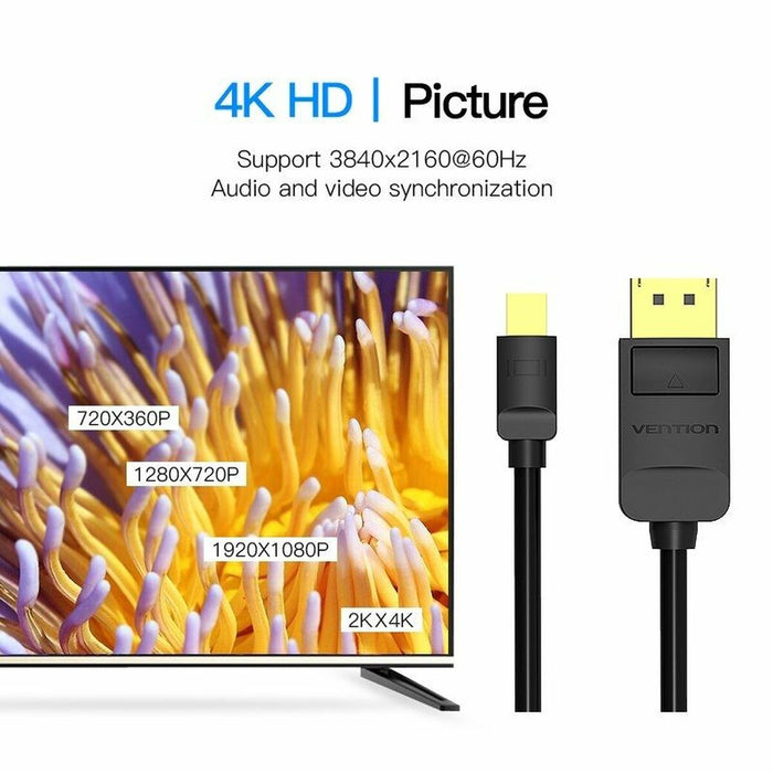 Adaptor Mini DisplayPort la DisplayPort Vention HAABI