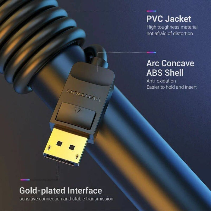 Cablu DisplayPort Vention HACBI Negru 3 m