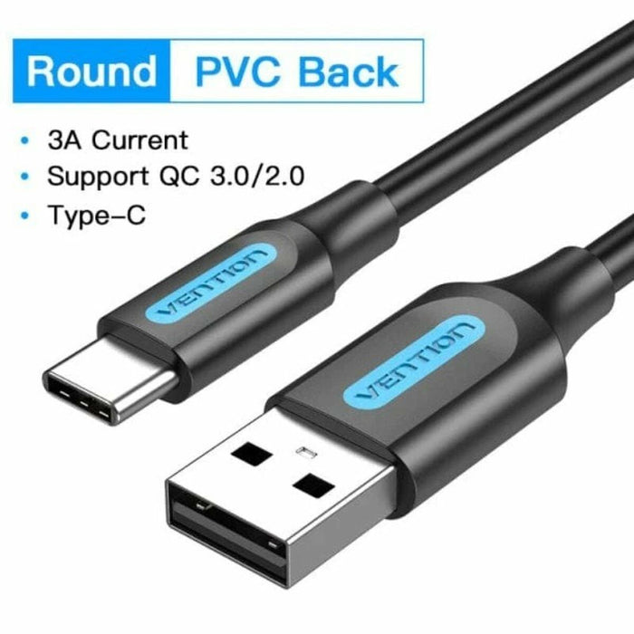 Cablu USB Vention 50 cm Negru (1 Unități)
