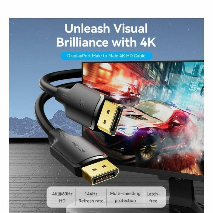 Cablu DisplayPort Vention HAKBF Negru 1 m