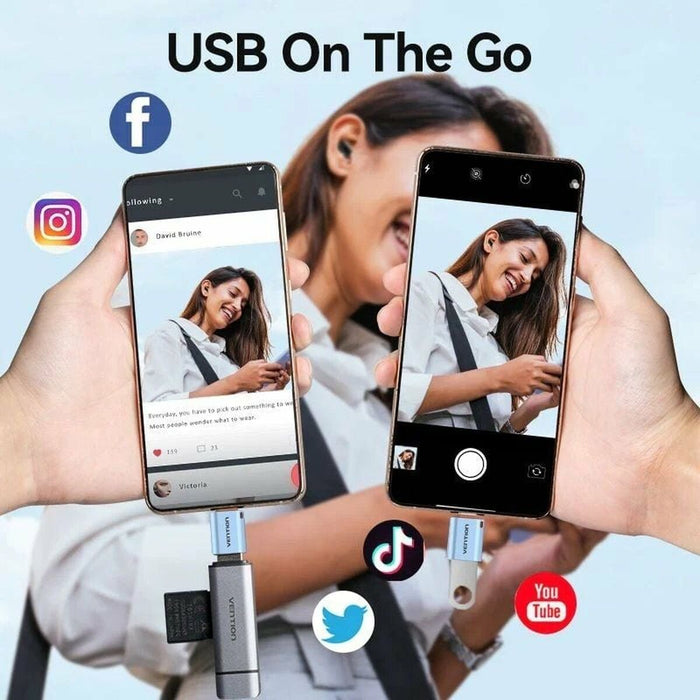 Adaptor USB la USB-C Vention CUBH0