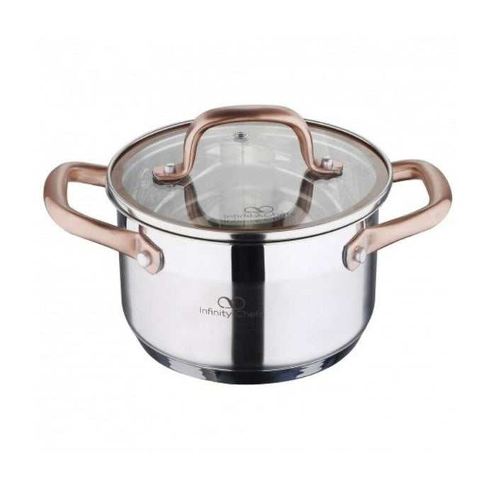Oală cu capac Infinity Chefs 1,8 L Oțel inoxidabil