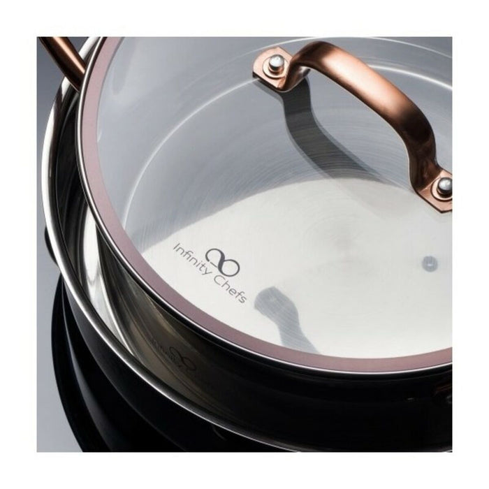 Oală cu capac Infinity Chefs 1,8 L Oțel inoxidabil