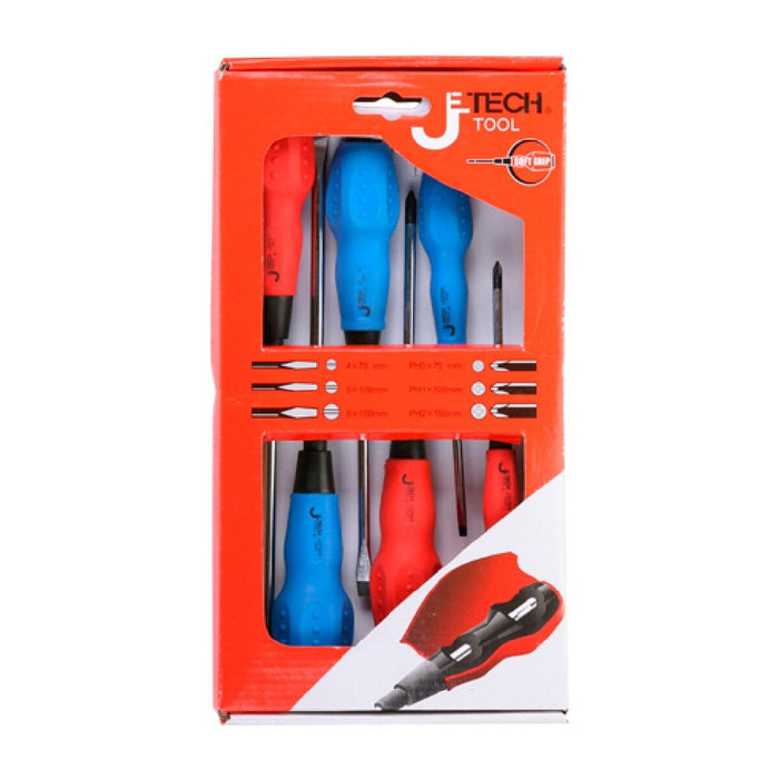 Set de șurubelnițe  Jetech Tool 4x75, 5x10, 6x125 mm (6 pcs)