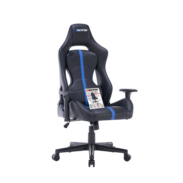 Scaun Gaming Racing MAGNUM Negru/Albastru Multicolor