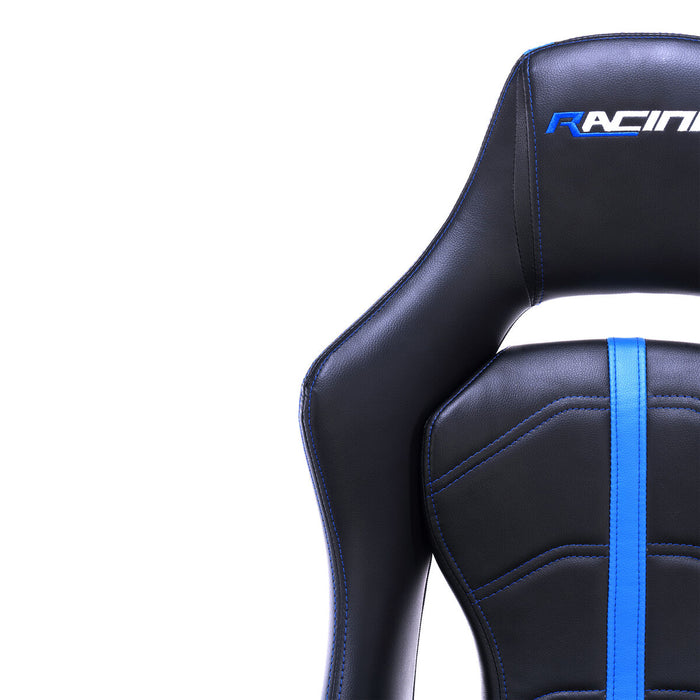 Scaun Gaming Racing MAGNUM Negru/Albastru Multicolor