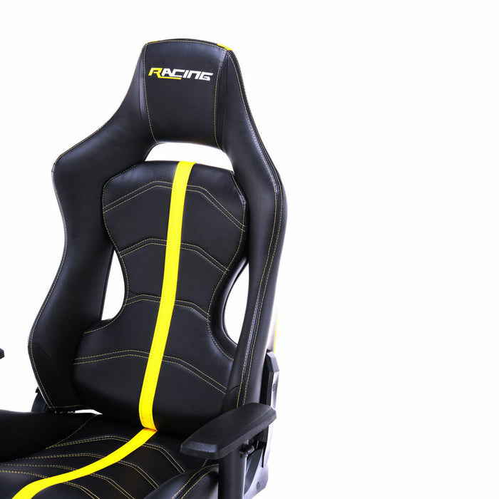 Scaun Gaming Racing Galben Negru Multicolor