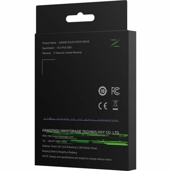 Hard Disk Hikvision G4000E M2 512 GB SSD