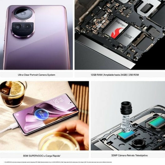 Smartphone Oppo OPPO Reno10 Pro 5G 6,7" 256 GB 12 GB RAM Octa Core Snapdragon 778G Gri Argintiu