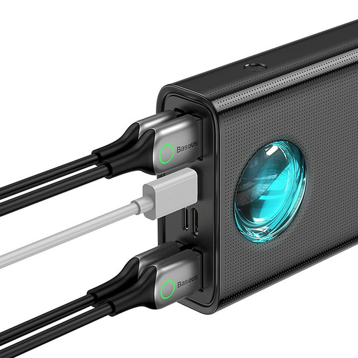 Power Bank Baseus AMBILIGHT Alb Negru 30000 mAh