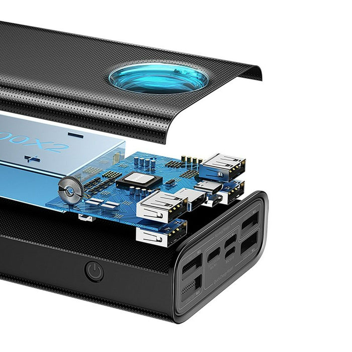 Power Bank Baseus AMBILIGHT Alb Negru 30000 mAh