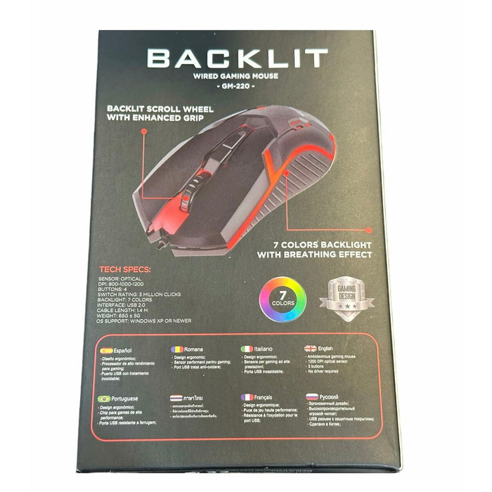 Mouse Gaming Xtrike Me GM220