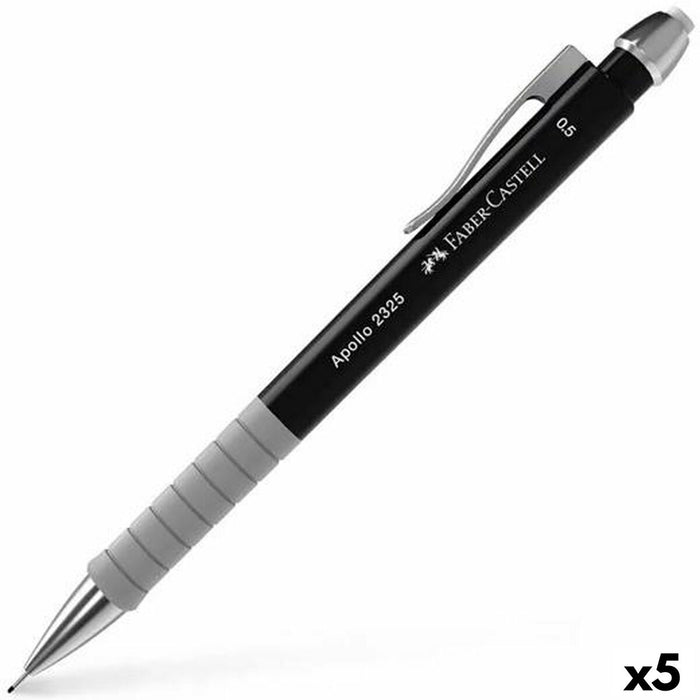 Creion mecanic Faber-Castell Apollo 2325 Negru 0,5 mm (5 Unități)