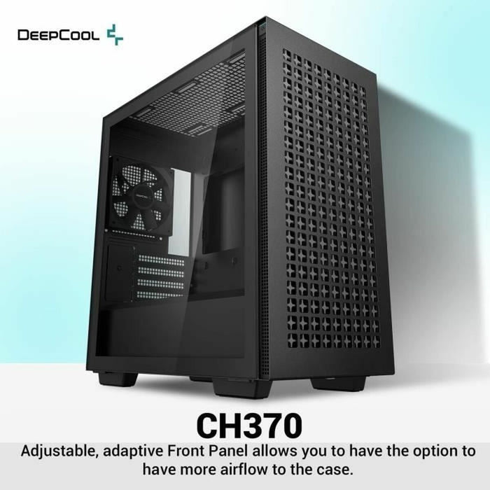 Unitate Semi-tower ATX DEEPCOOL R-CH370-BKNAM1-G-1 Negru