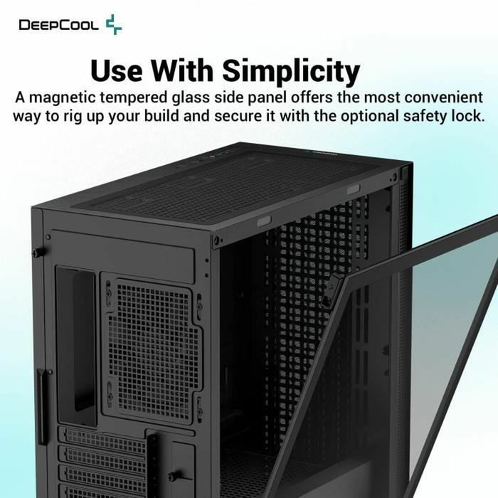 Unitate Semi-tower ATX DEEPCOOL R-CH370-BKNAM1-G-1 Negru
