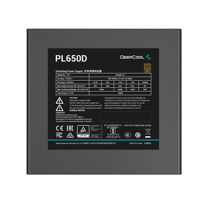 Sursă de Alimentare DEEPCOOL PL650D ATX 650 W 80 Plus Bronze